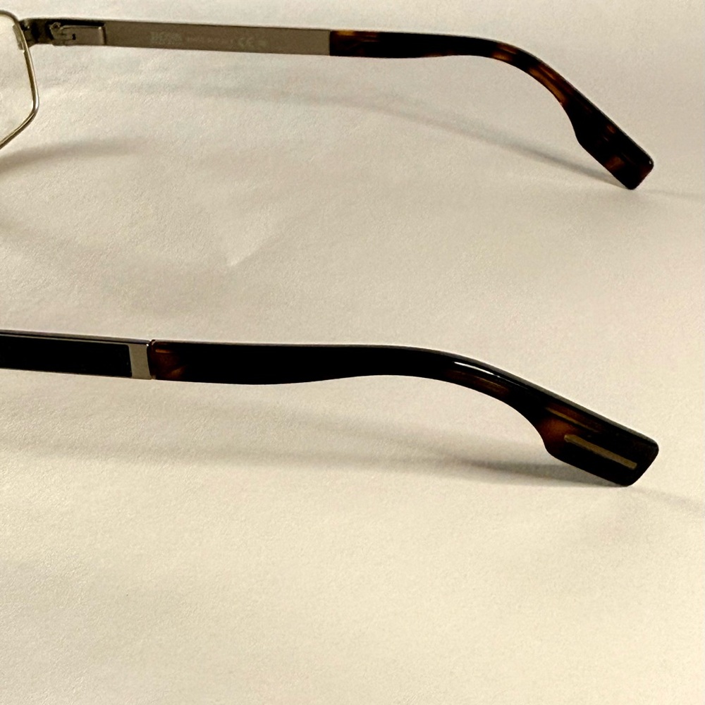 Hugo Boss Silver and Black Men's Glasses - Picture 8 of 11